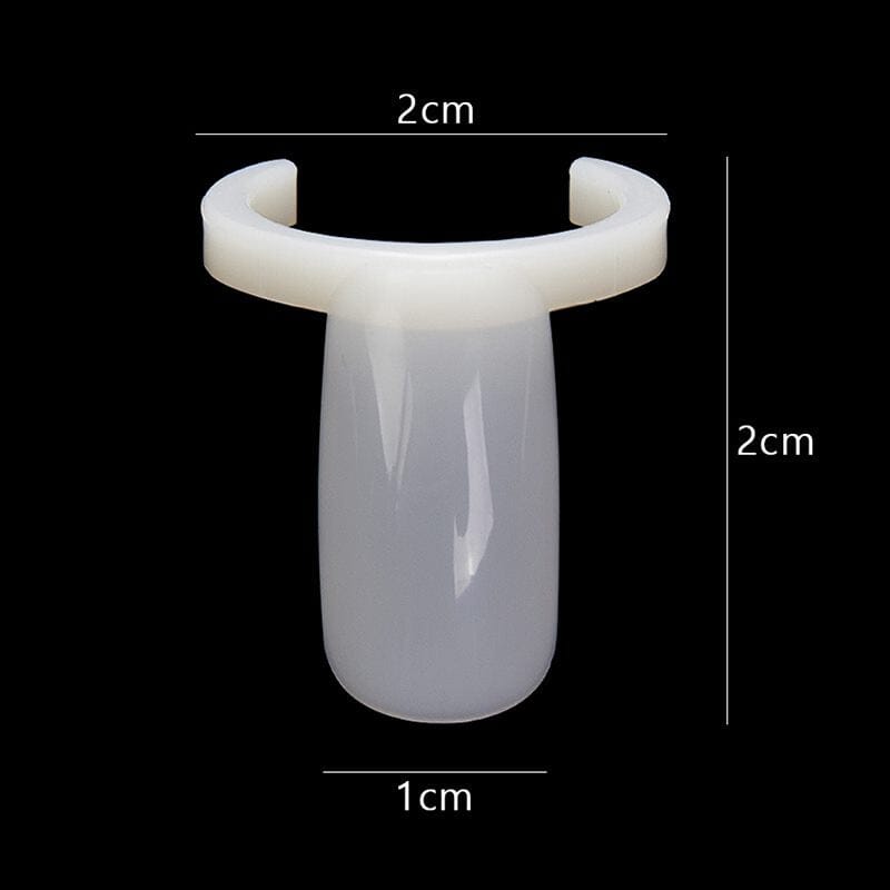 50-Piece Nail Display Ring Set - Acrylic Mannequin Finger Rings for Salon Nail Art Practice & Display - Perfect for Nail Technicians, Students, and DIY Enthusiasts