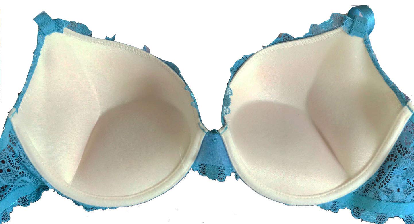 6 Pack Women's Double Pushup Lace Bras - B Cup & C Cup for Everyday Comfort & Sexy Look | Perfect for Date Night, Workout & Special Occasions