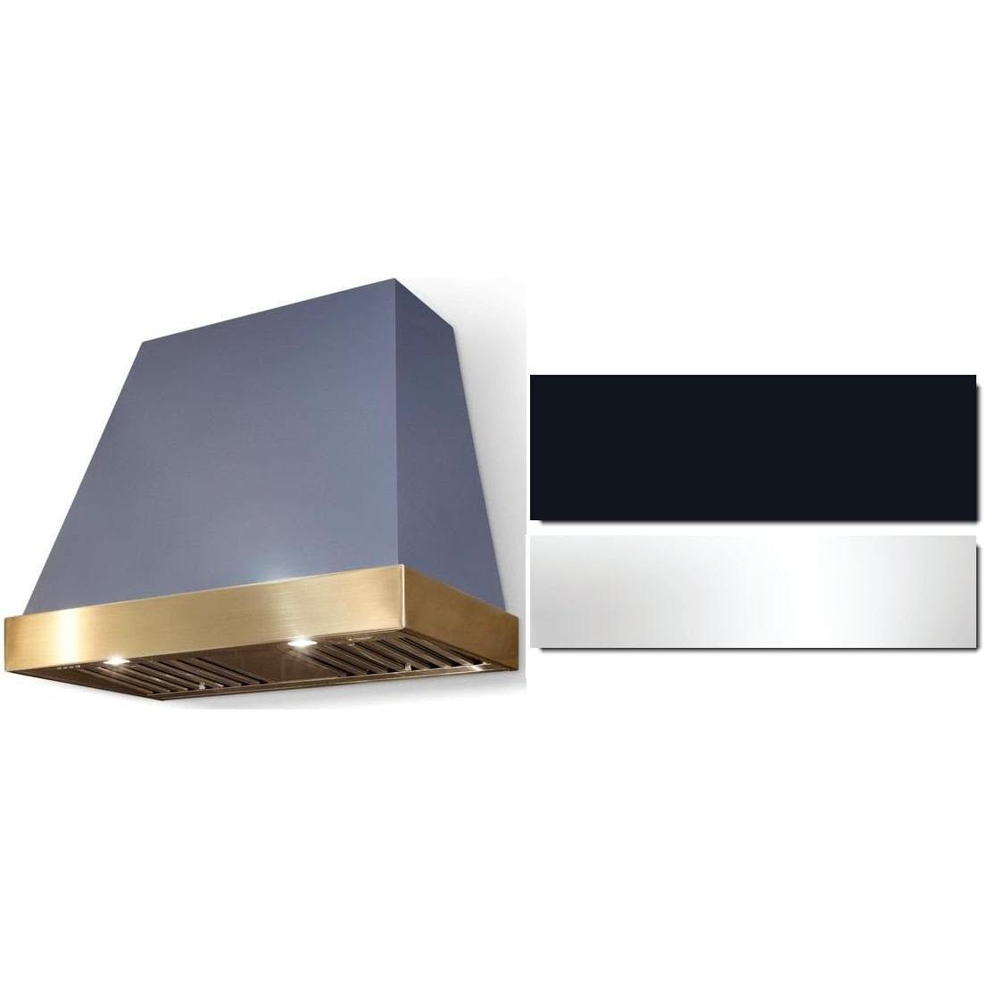 AGA 48 Inch Euclid Series Wall Mount Range Hood AH4830EUCBLKPC - Powerful Stainless Steel Kitchen Ventilation for Home Cooking & Grilling