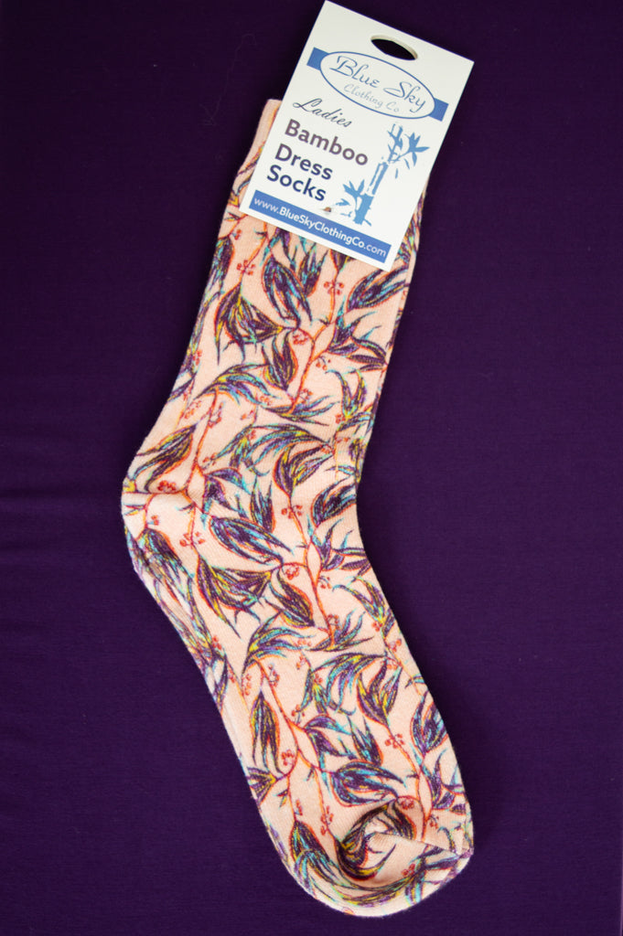 Women's Bamboo Dress Socks - Soft & Breathable Ankle Socks with Fun Prints - Perfect for Work, Travel & Everyday Comfort