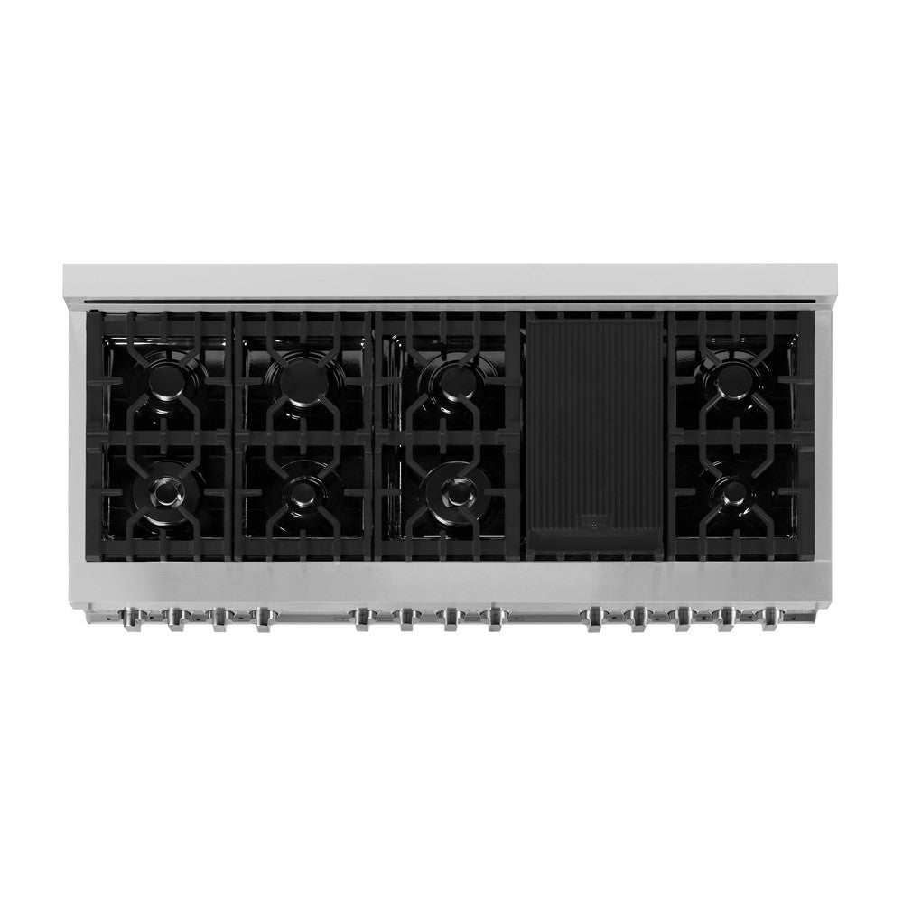 ZLINE 60 Inch Professional Kitchen Package - Stainless Steel Dual Fuel Range & Convertible Vent Hood (2KP RARH60) | Perfect for Home Chefs & Modern Kitchens