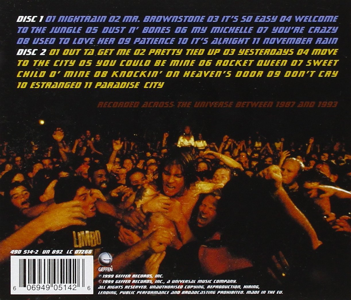 Guns N' Roses Live Era '87-'93 (Explicit Lyrics) - Classic Rock Concert Album for Music Lovers & Collectors