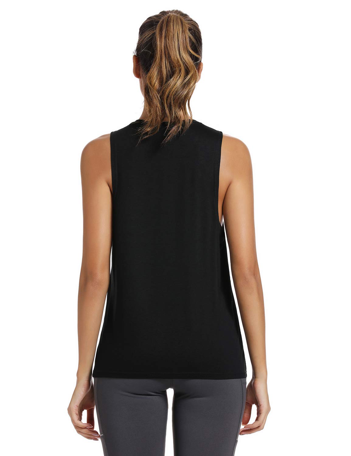 Funny Saying Racerback Tank Tops for Women - Breathable Sleeveless Workout Shirts for Gym, Yoga & Summer Outfits | FANNOO Women's Fitness Apparel