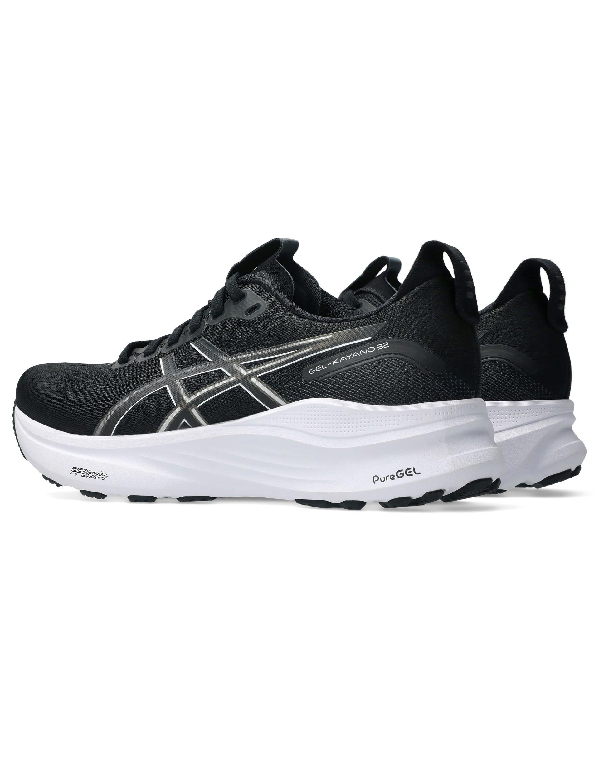ASICS Gel Kayano 32 Running Shoes for Men & Women - Black/White - Premium Cushioning & Stability for Long Distance Running, Jogging, Gym Workouts & Daily Wear