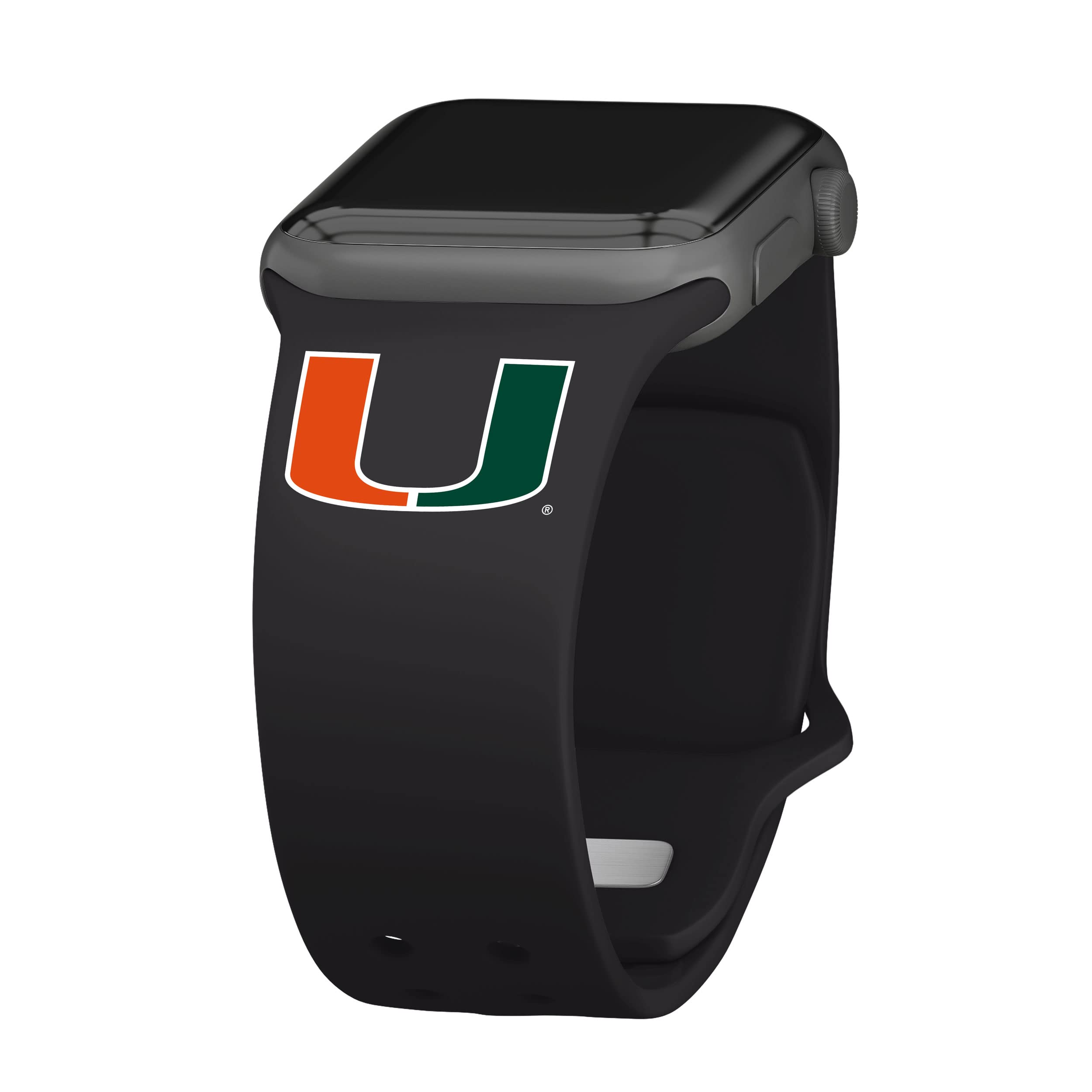 Miami Hurricanes Silicone Sport Band for Apple Watch - Durable, Comfortable & Stylish Wristband for Workouts, Running & Daily Use