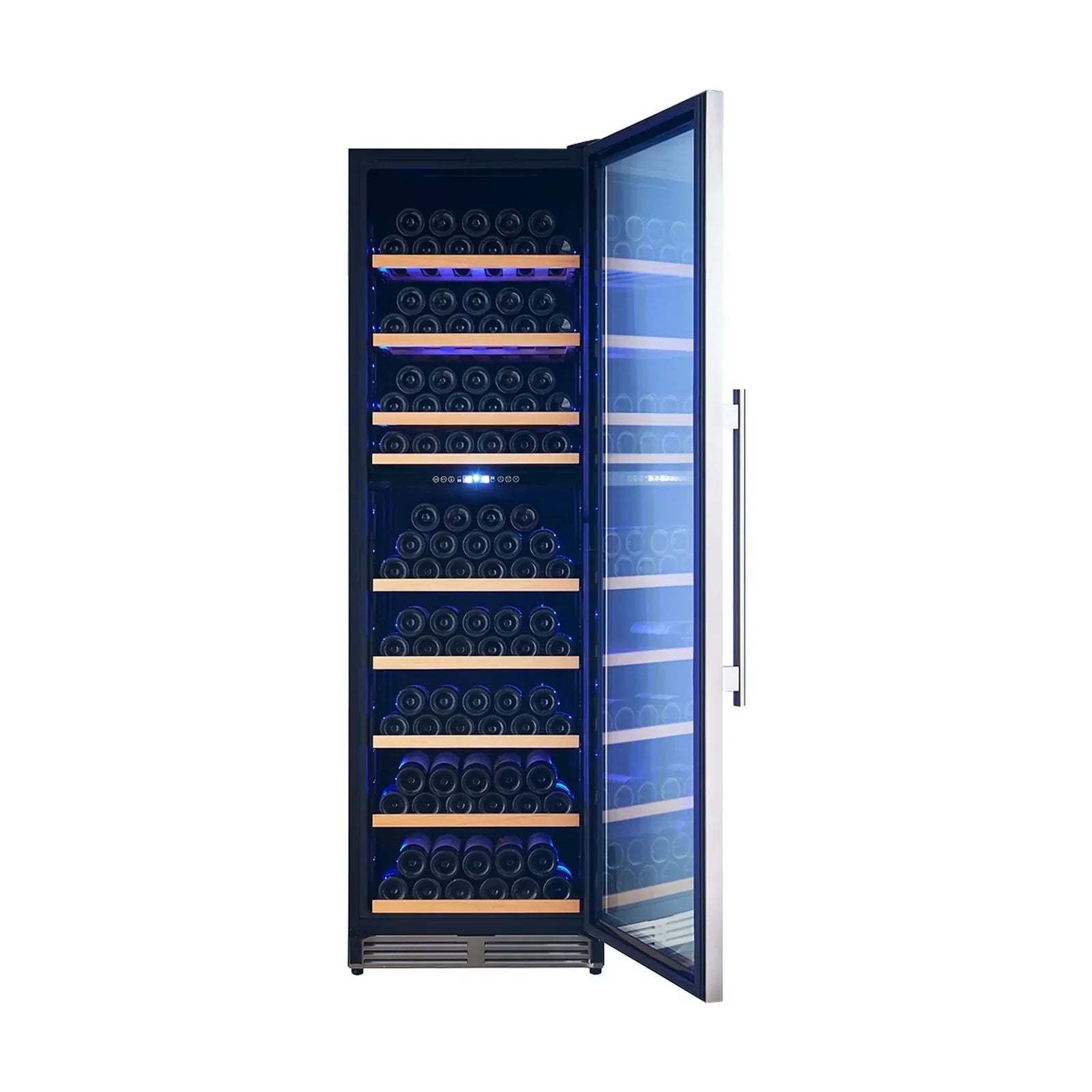 Forno Avellino 24 Inch Dual Zone Wine Cooler - 72 Bottle Capacity, Freestanding or Built-In, Quiet Compressor - Perfect for Home Bars, Restaurants, and Wine Cellars (Model FWCDR6603 24S)