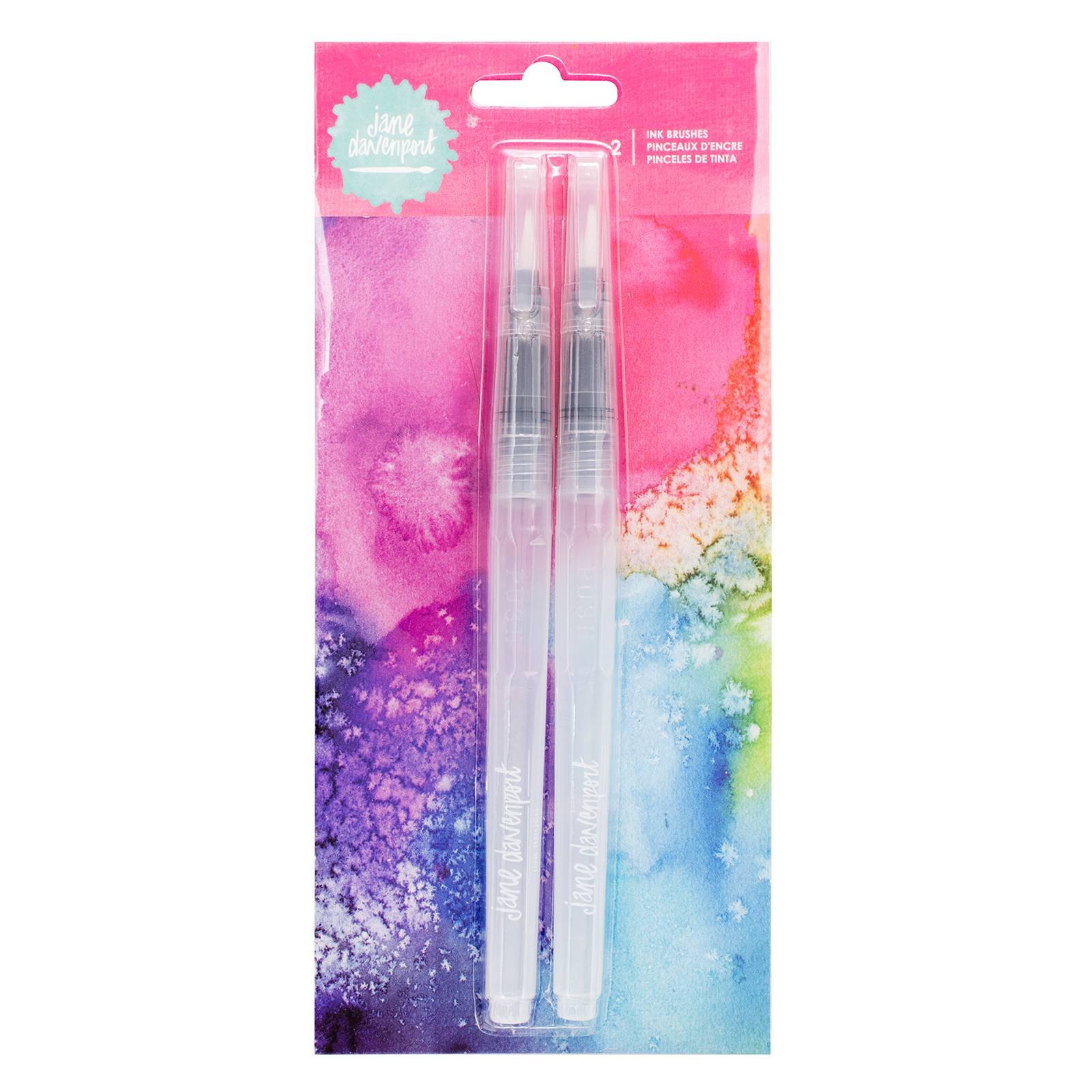 American Crafts JD INKredible Ink Brushes - Premium Watercolor Brush Pens for Calligraphy, Hand Lettering & Art Projects - Perfect for Scrapbooking, Bullet Journaling & DIY Crafts
