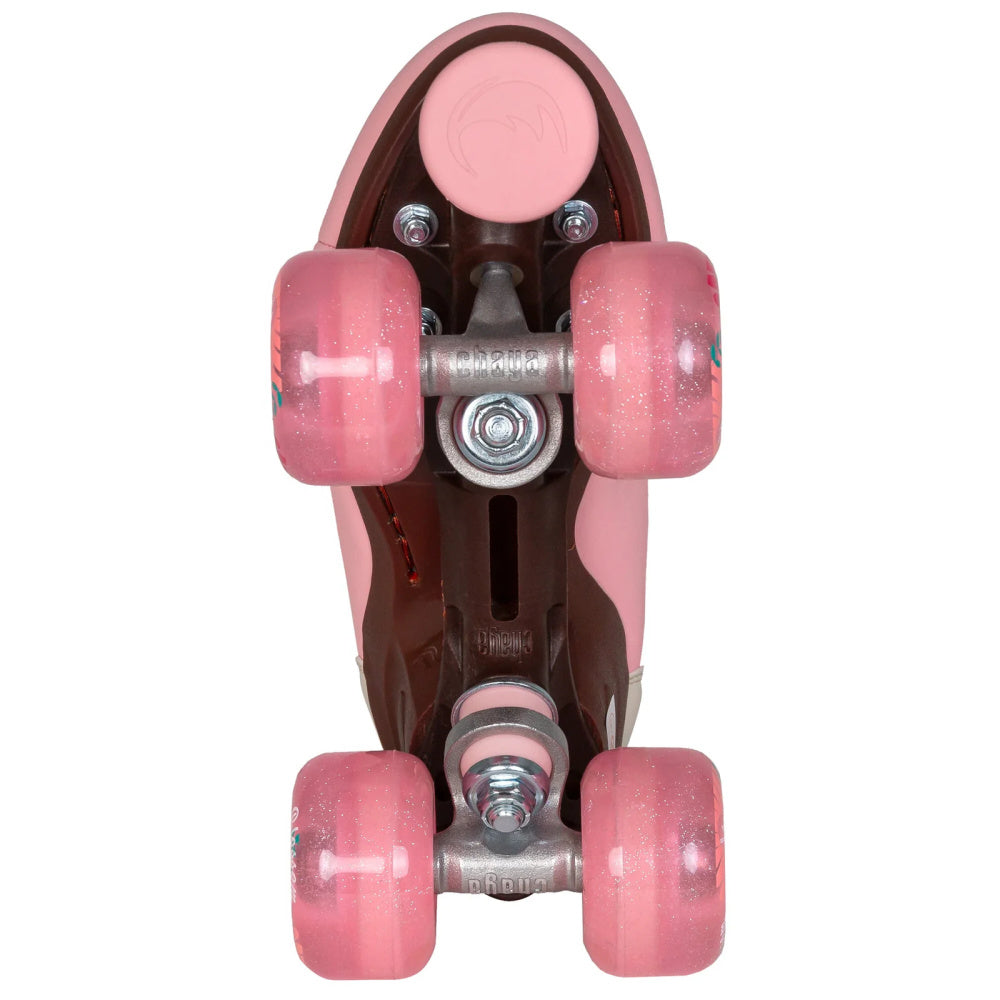 Chaya Miyu Roller Skates for Women & Men - Adjustable Outdoor/Indoor Quad Skates with Light-Up Wheels - Perfect for Rink, Park, Street Skating & Roller Derby