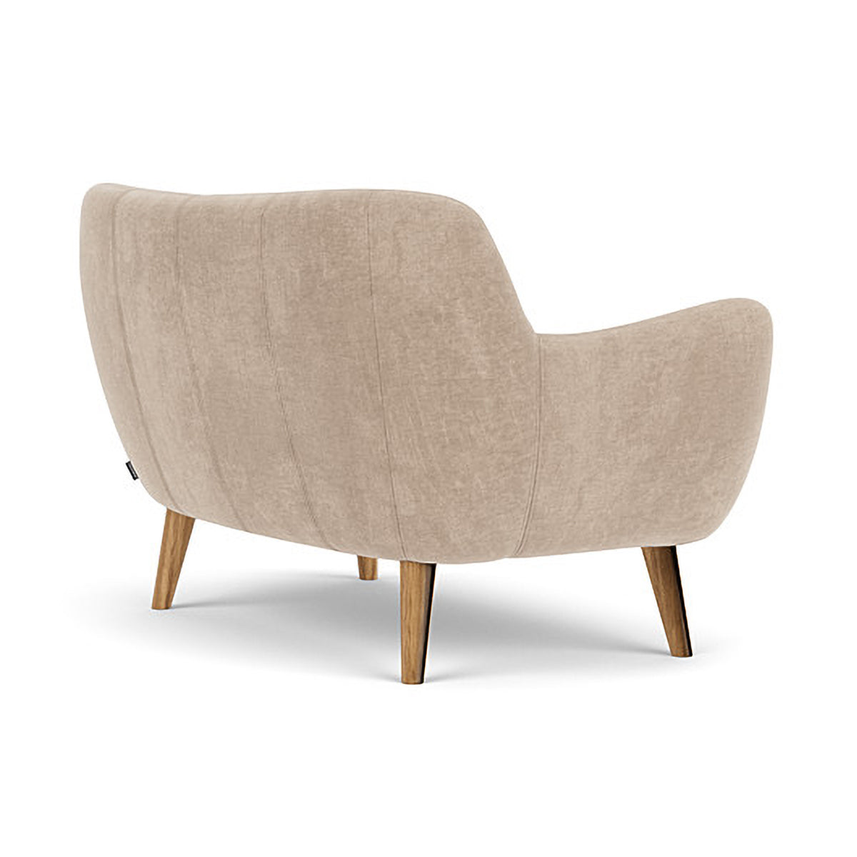 Herman Fabric 2 Seater Sofa - Modern Living Room Couch for Small Spaces, Apartment & Home Decor - Comfortable Loveseat with Soft Upholstery for Relaxing, Entertaining & Cozy Lounging