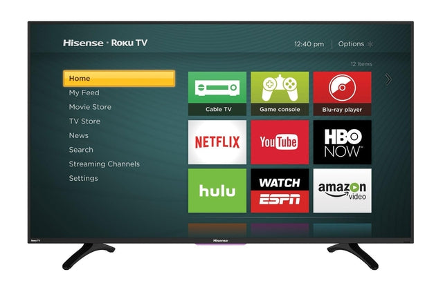 Hisense 50H4C 50-Inch 1080P Full HD Smart LED TV with Roku Streaming, 60Hz Refresh Rate - Perfect for Living Rooms, Bedrooms, and Home Entertainment