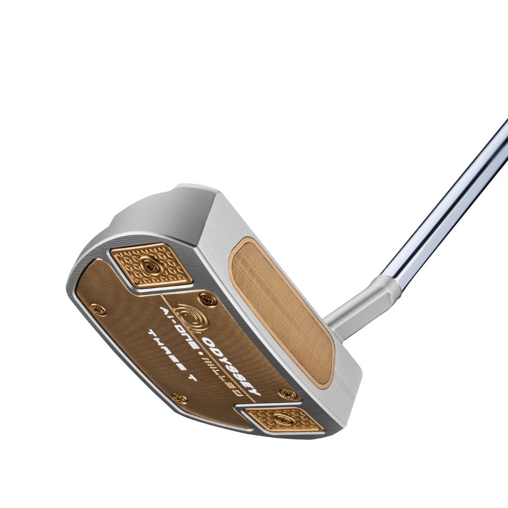 Odyssey Ai ONE Milled Silver Three T Custom Putter - Premium Golf Putter for Precision Putting | Perfect for Professional Golfers & Tournament Play