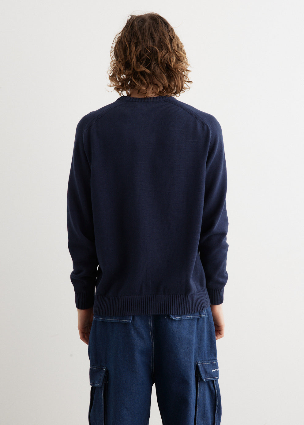 Men's Arch Knitted Crewneck Sweater - Soft Cotton Pullover for Casual Wear & Layering | Perfect for Fall & Winter Outfits