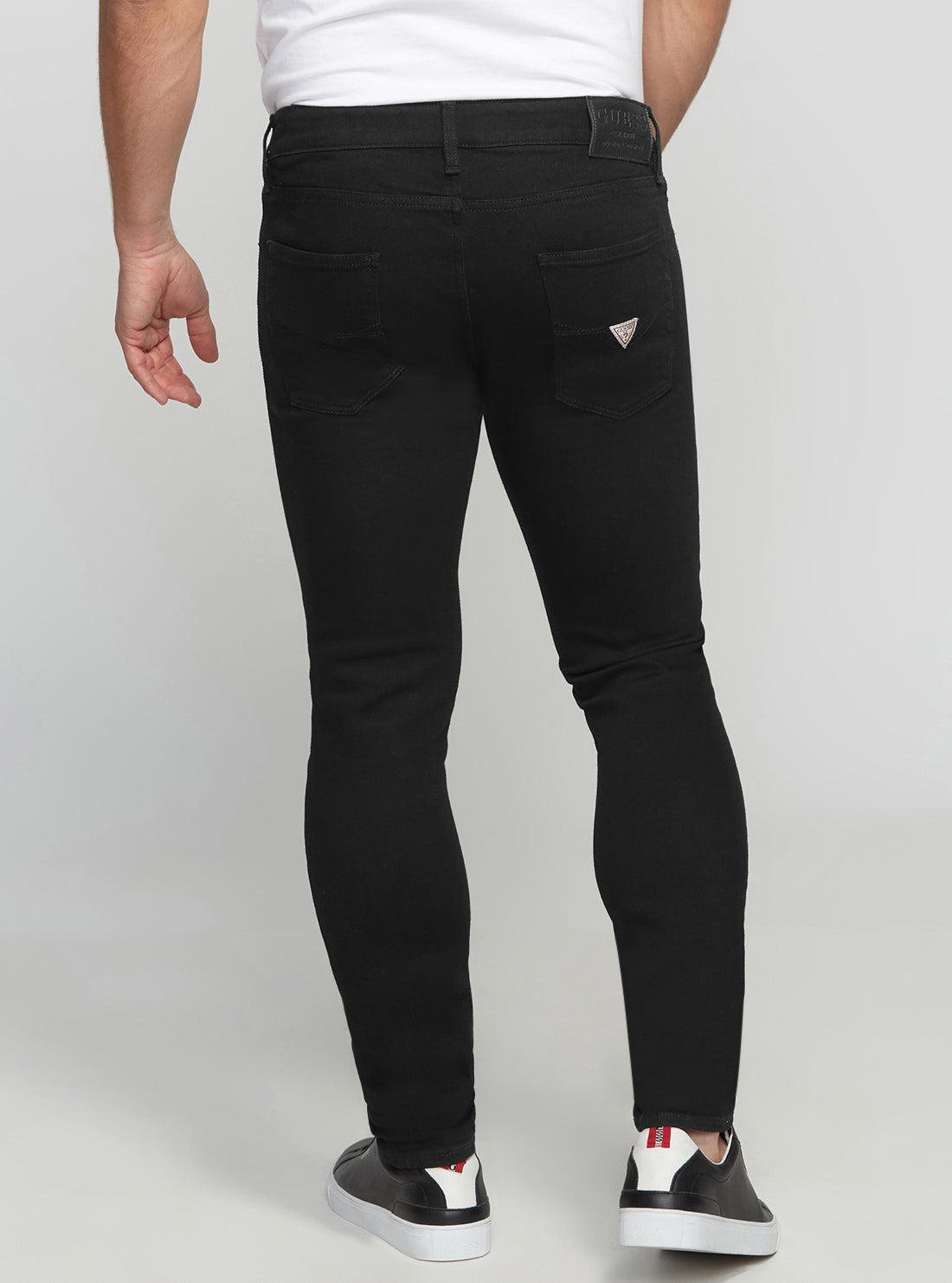 Eco-Friendly Low Rise Slim Chris Denim Jeans in Black Wash - Perfect for Casual Wear and Everyday Outfits