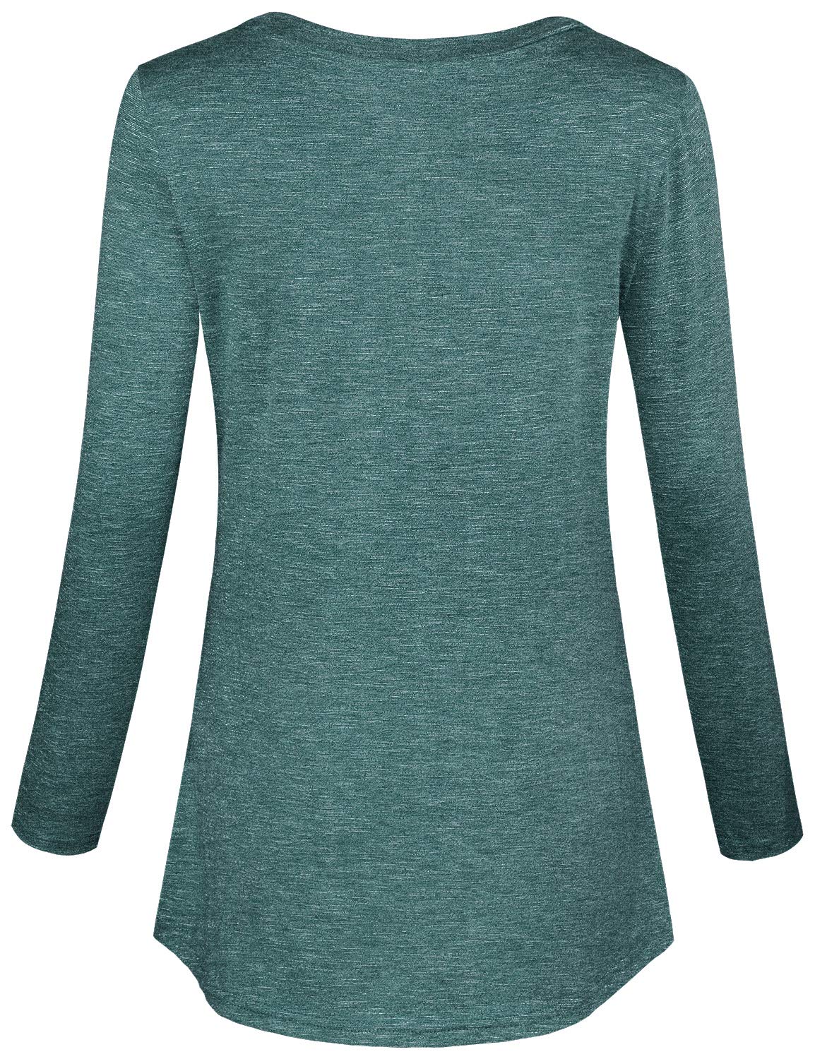 connche Women's Button Side Maternity Tunic Nursing Tops for Breastfeeding - Comfortable & Stylish Pregnancy Shirt for Nursing Mothers - Perfect for Work, Casual Wear & Mother-Baby Bonding Time