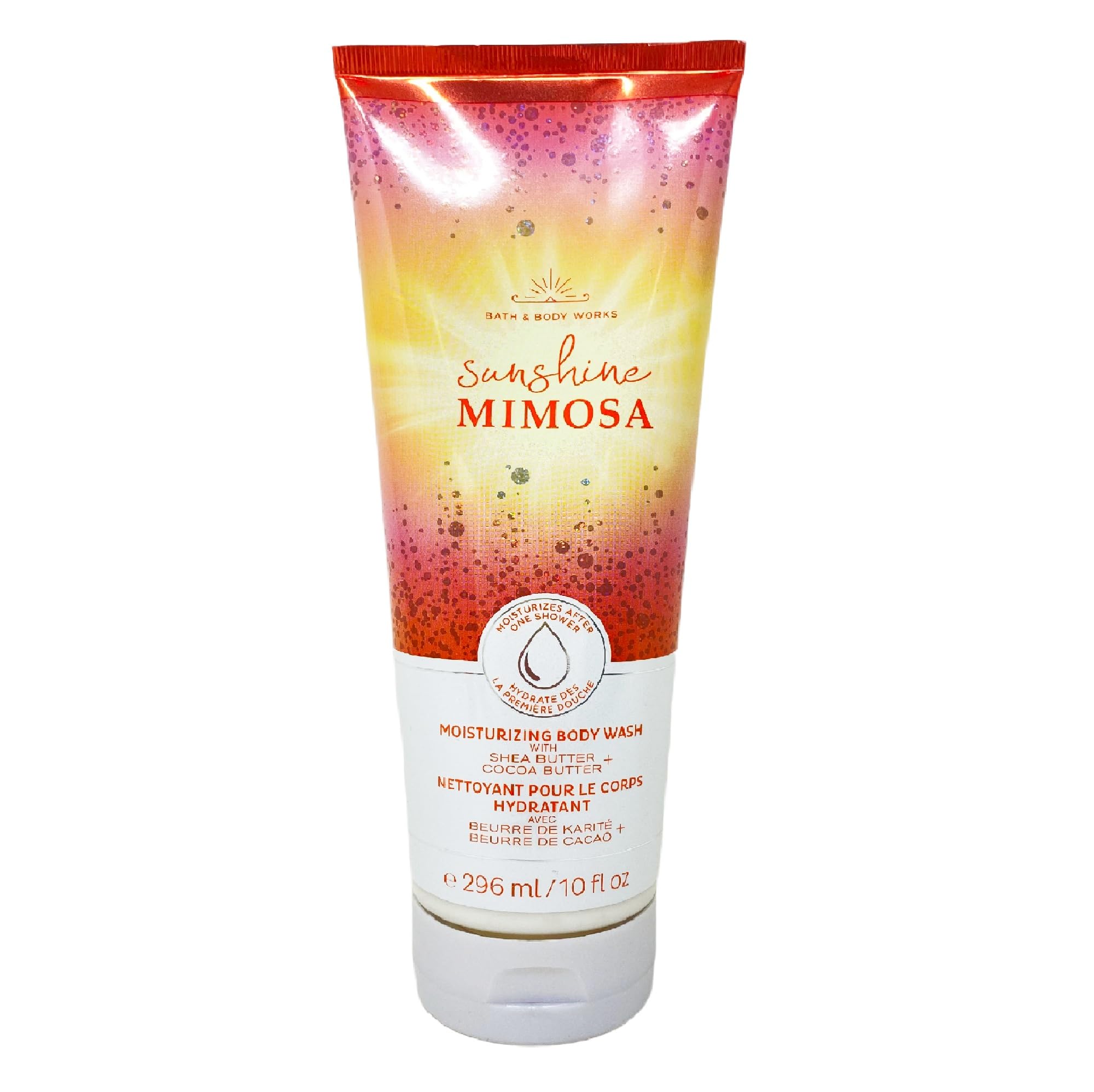 Sunshine Mimosa Moisturizing Body Wash 3-Pack (10 fl oz / 296 mL Each) - Hydrating Shower Gel for Dry Skin | Perfect for Morning Showers & Spa Days