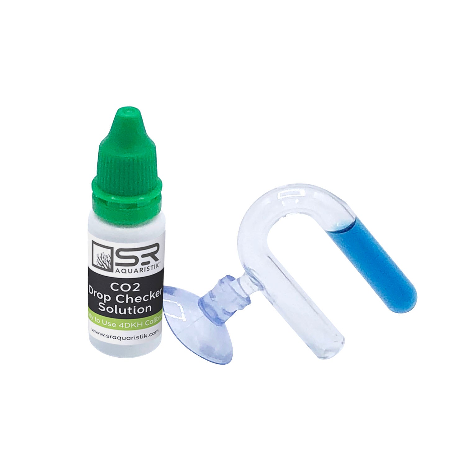 CO2 Drop Checker for Aquarium - 4 dKH Solution Kit | Monitor CO2 Levels in Planted Tanks | Essential for Aquatic Plants & Fish Health