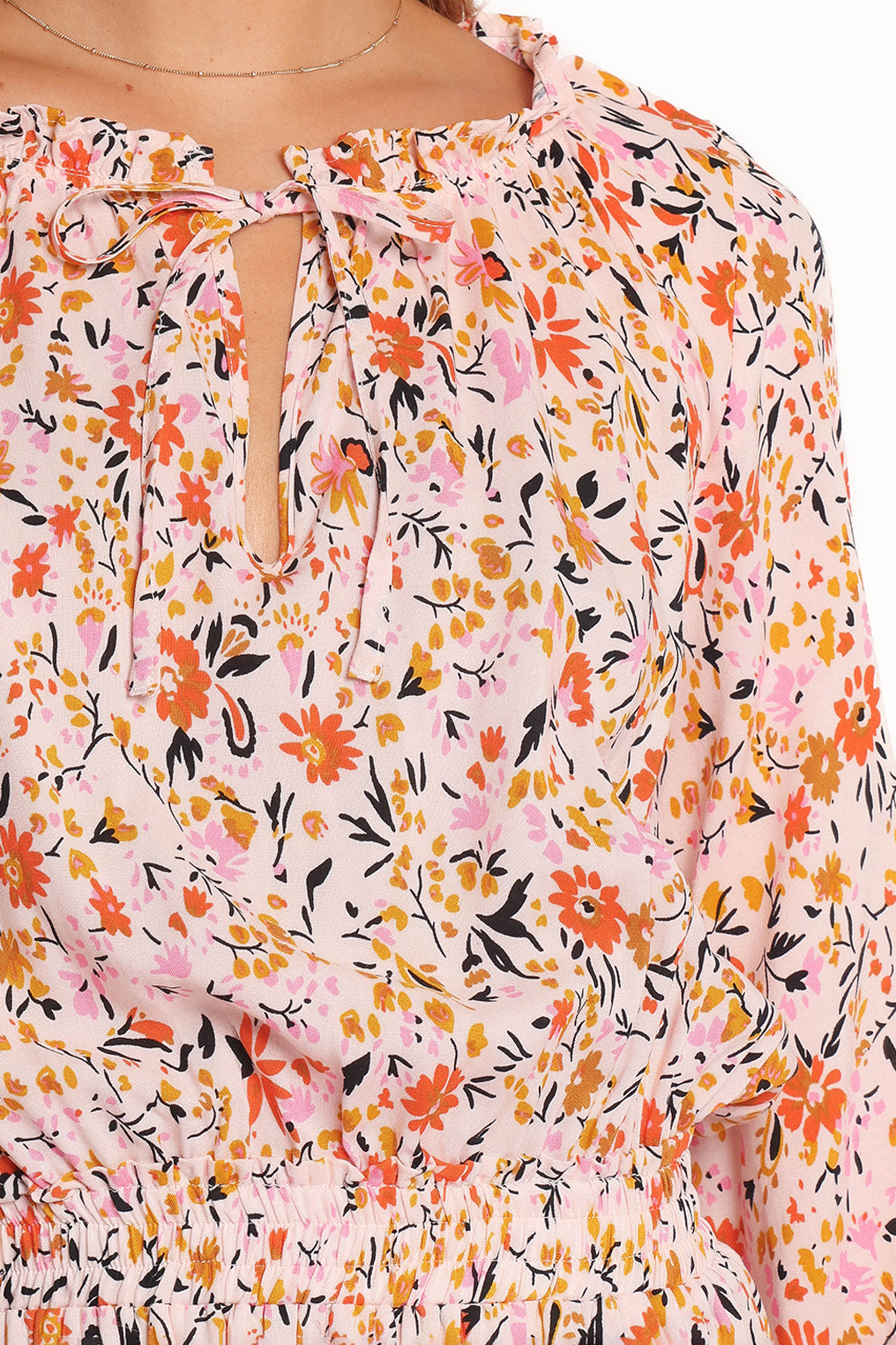 Kealan Women's Pink Ditsy Floral Dress - Elegant Summer Casual Dress for Party, Wedding & Vacation