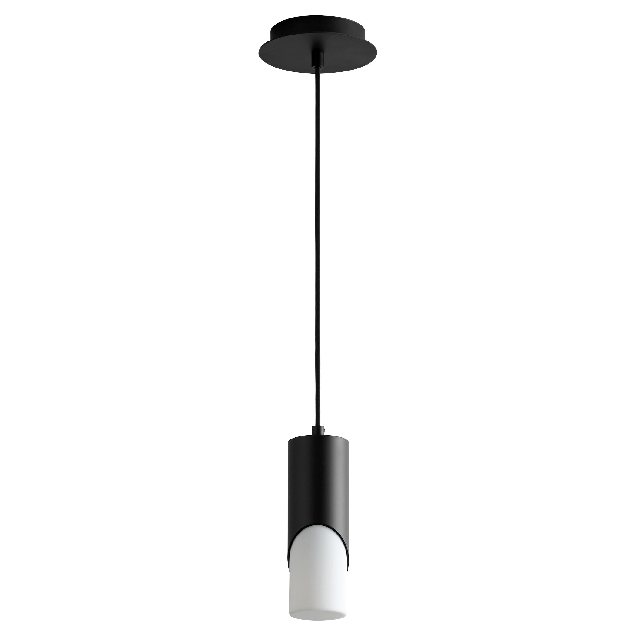Oxygen Ellipse 3 667 215 Pendant Necklace - Black Acrylic Modern Minimalist Jewelry for Women | Perfect for Everyday Wear, Office & Special Occasions