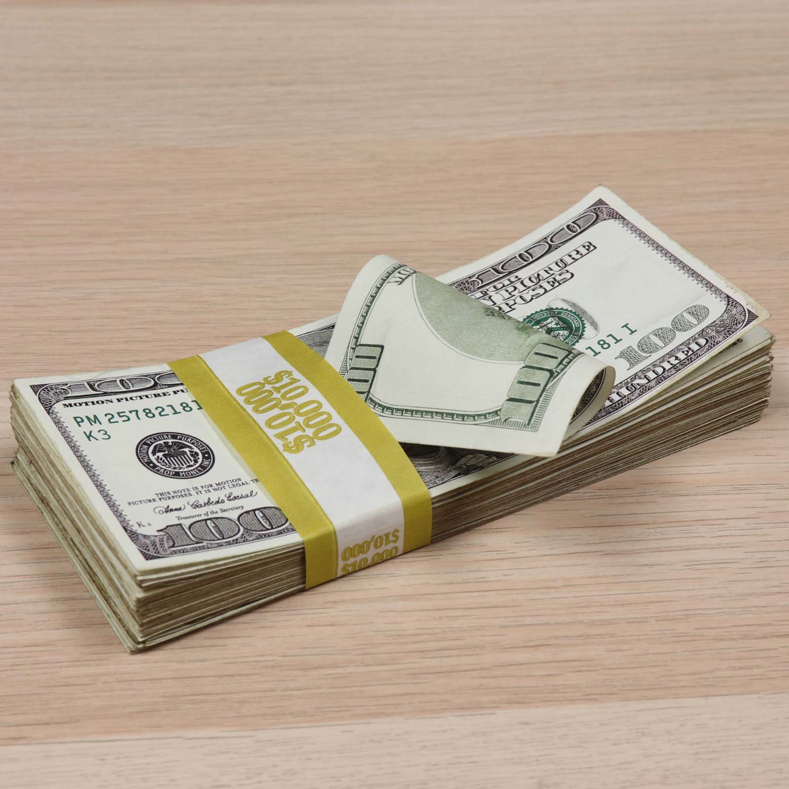 $30,000 RealAged™ Full Print 2000 Series Bundle - Authentic Prop Money for Movies, TV Shows & Photography (100 Bills) | Perfect for Film Productions, Social Media Content & Educational Use