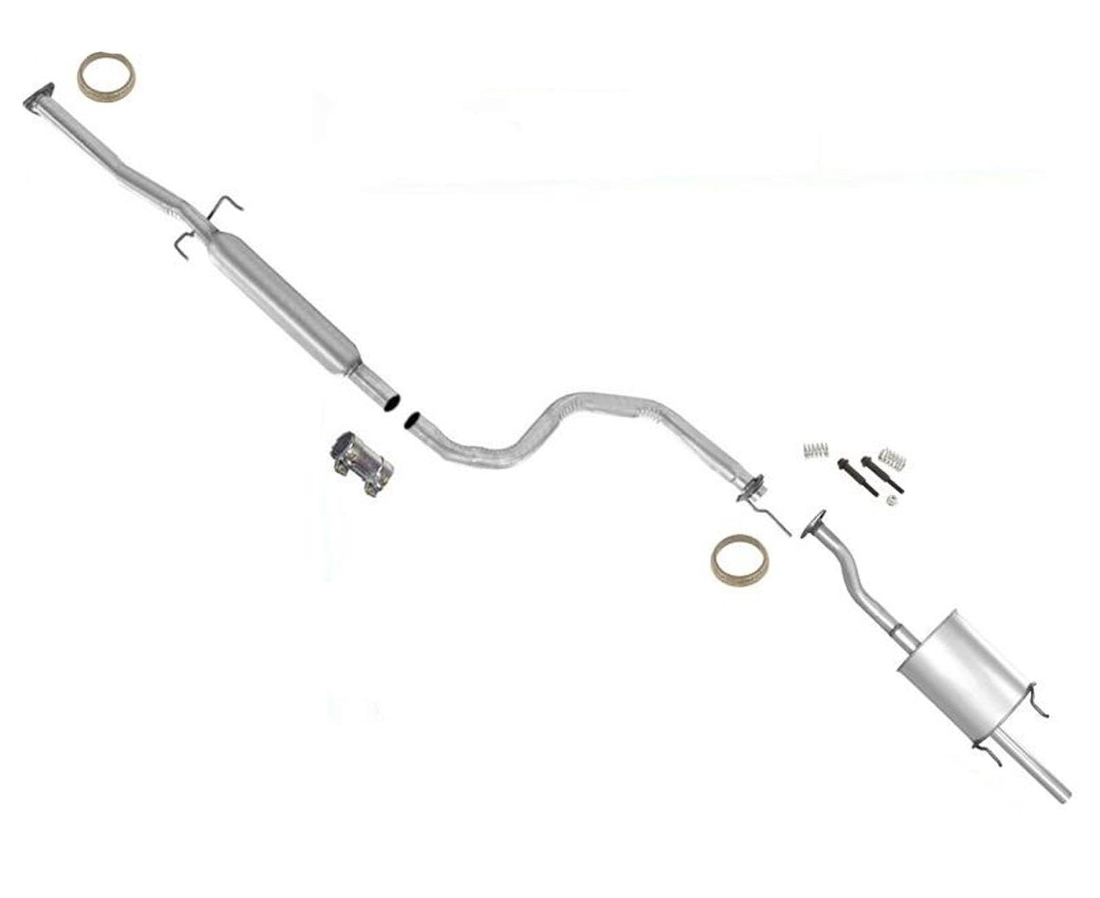 1992-1995 Honda Civic DX LX 4Dr Sedan Automatic Transmission 1.5L Muffler Pipe Resonator Exhaust System Replacement Parts - Perfect for Performance Upgrades & Emission Repair