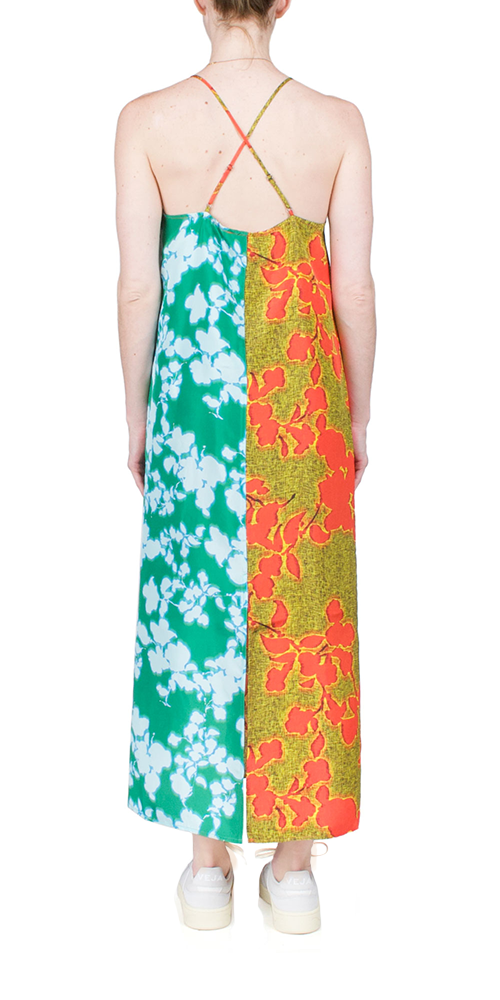 Elegant Contrast Floral Slip Dress for Women | Summer Boho Maxi Dress | Perfect for Beach Vacations, Date Nights & Outdoor Weddings