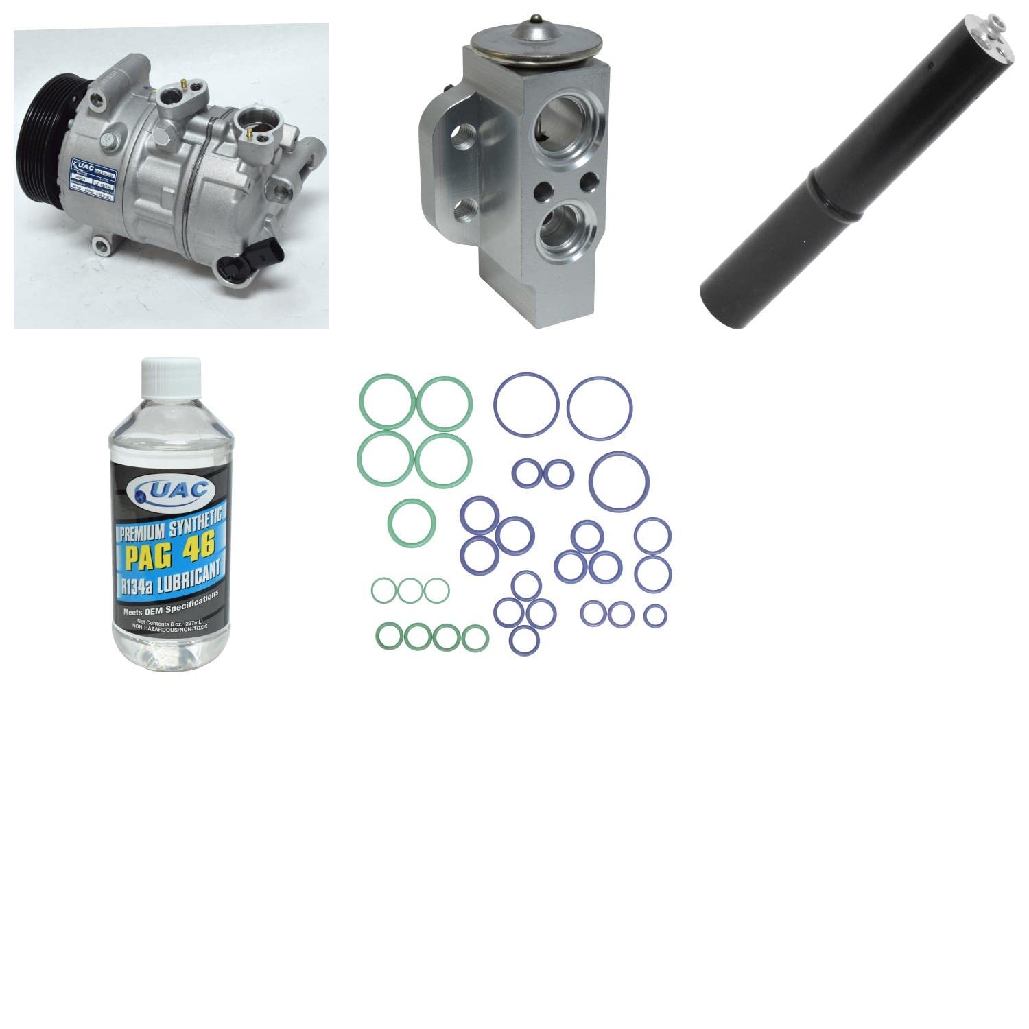 HVAC A/C Compressor Replacement Kit - Compatible with Multiple Car Models | High-Performance Auto Air Conditioning System Repair Part | Perfect for DIY Mechanics & Professional Technicians | Ideal for Summer Car Maintenance & AC System Upgrades