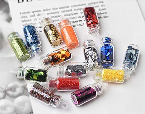 Belicia 48 Colors Holographic Chunky Glitter - Body, Nail & Hair Glitter Sequins for Festive Makeup, Eyes, Crafts | Perfect for Parties, Cosplay & DIY Projects