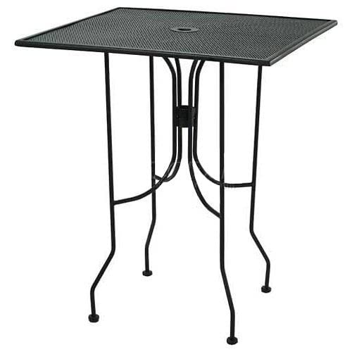 36 Inch Square Bar Height Table Black with Butterfly Legs - Premium Commercial Restaurant Furniture for Patio, Bistro & Outdoor Dining