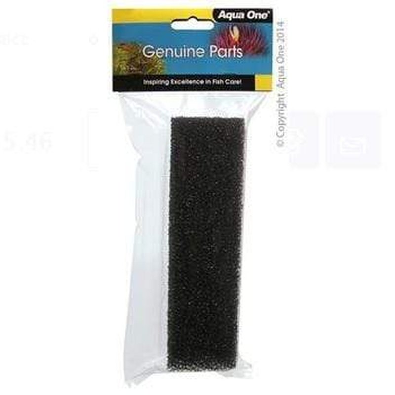Aqua One Sponge Filter 15ppi 1 Pack for Aquariums - Fits Panoramic 29 & Xpression 17/21/27 Models (25102s) - Ideal for Freshwater & Saltwater Fish Tanks