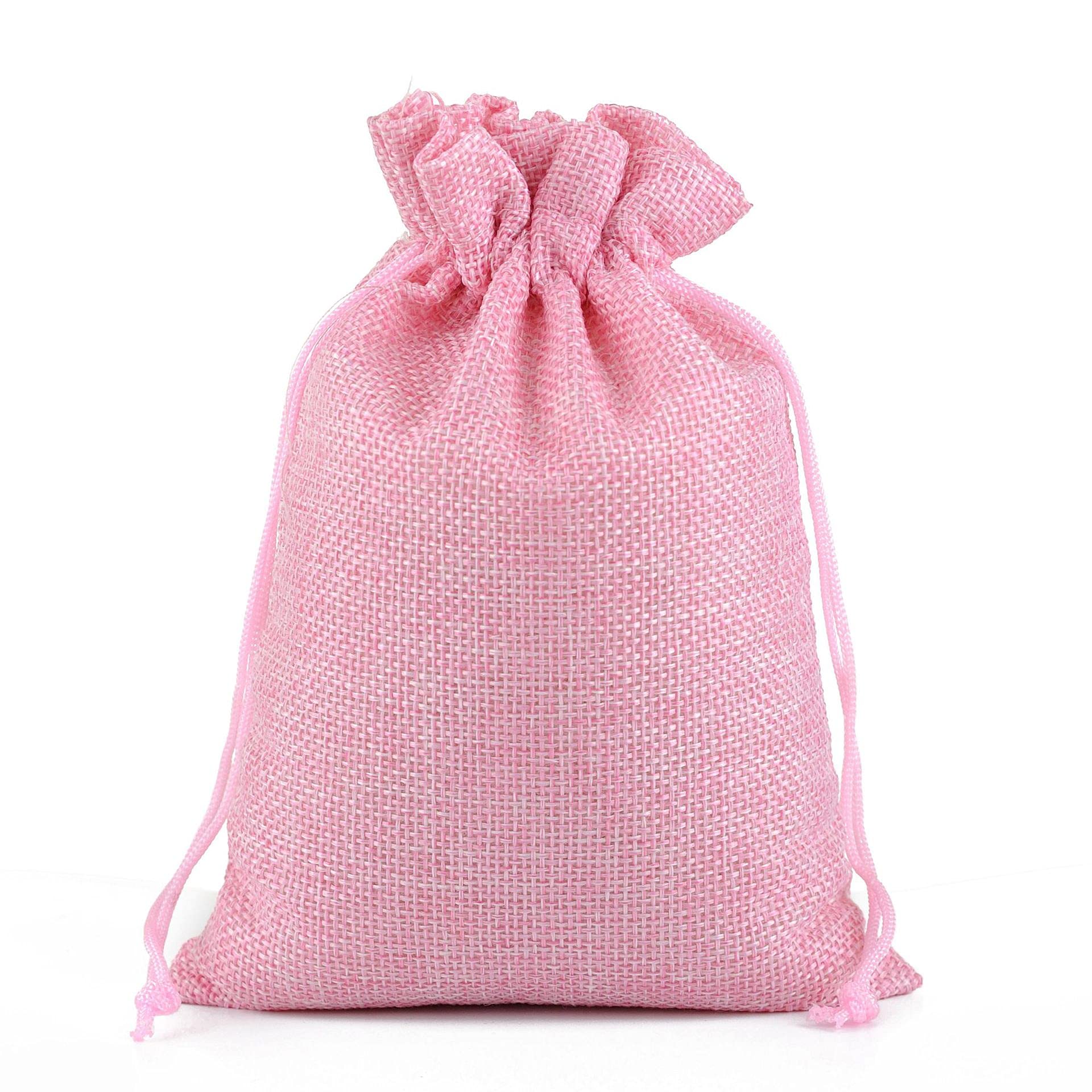 10Pcs Natural Jute Drawstring Bags - Sturdy Burlap Storage Box for Jewelry, DIY Crafts, Wedding Party Favors | Perfect for Christmas, Halloween, Graduation Gifts & Home Organization