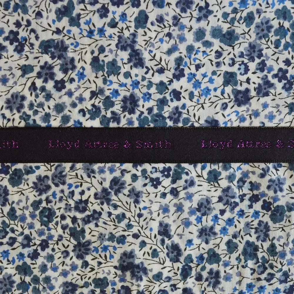 L.A. Smith Blue Hank Scarf - Premium Liberty Fabric Wrap for Women - Perfect for Fall Fashion, Gift Giving & Special Occasions
