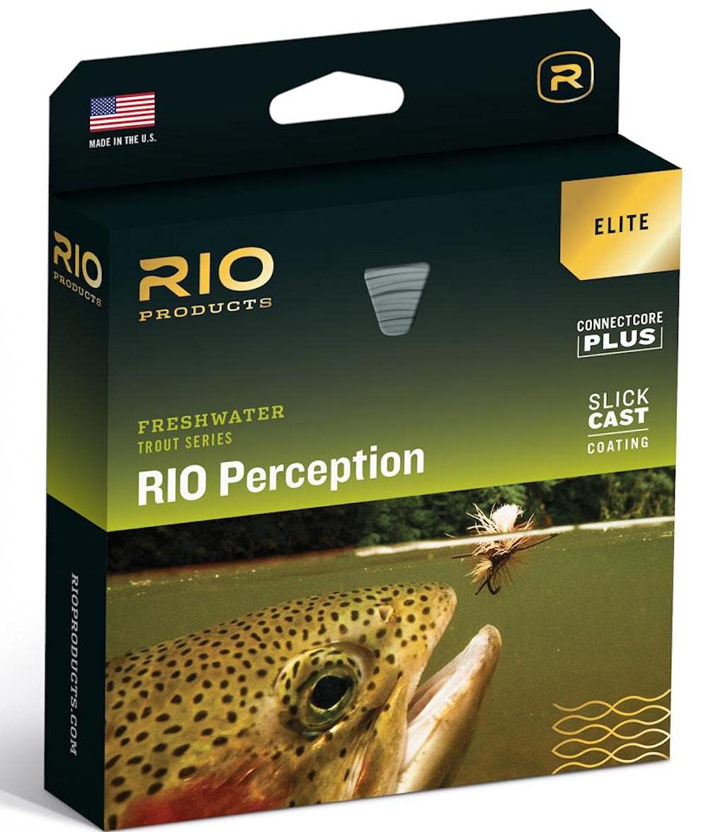 RIO Elite Perception WF4 Fly Fishing Line - Premium Weight Forward Floating Line for Trout, Bass, and Salmon - Ideal for Freshwater Streams and Rivers