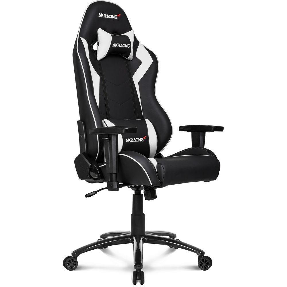 AKRacing Octane Ergonomic Gaming Chair - White | High Back Racing Style with Adjustable Armrests & Lumbar Support | Perfect for PC, Office, and Esports Gaming Setup