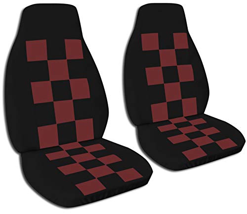 Black and Burgundy Checkers