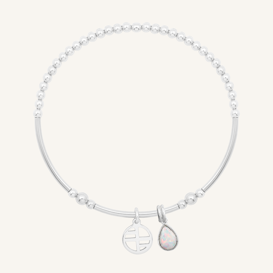 Honor Charm Bracelet for Women - Elegant Adjustable Beaded Bracelet with Inspirational Charms - Perfect for Gifts, Daily Wear & Special Occasions
