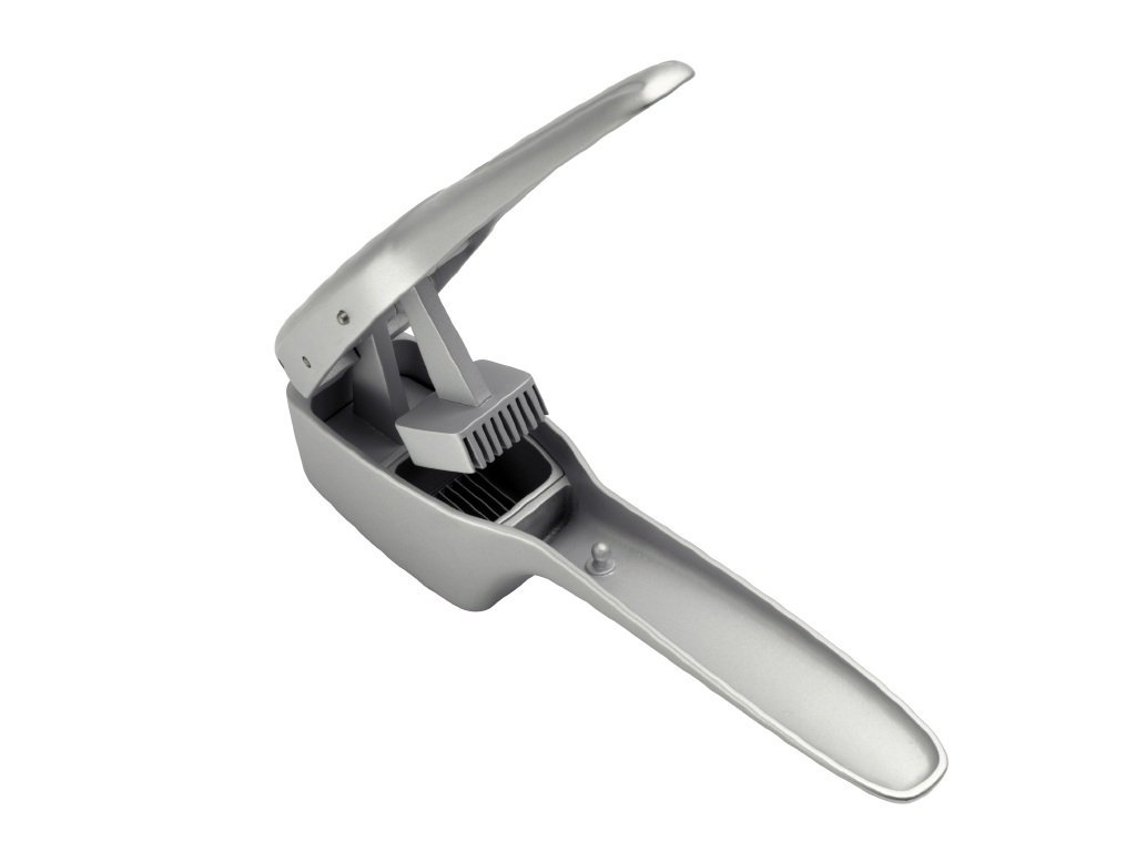 Stainless Steel Garlic Press & Slicer - Easy to Use, Dishwasher Safe - Perfect for Cooking, Baking & Meal Prep