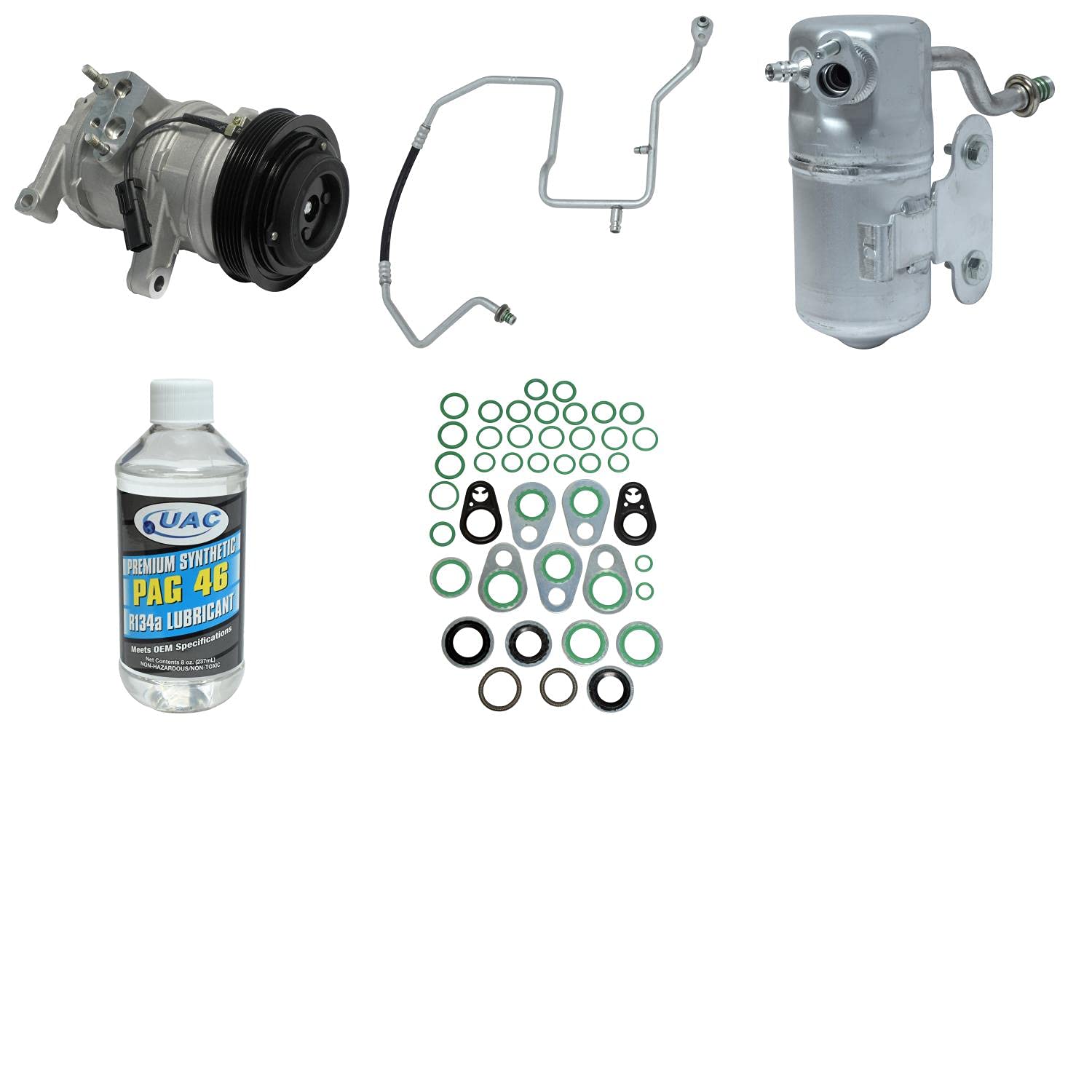 High-Quality HVAC A/C Compressor Replacement Kit - Compatible with Multiple Car Models - Perfect for DIY Auto Repair & AC System Maintenance