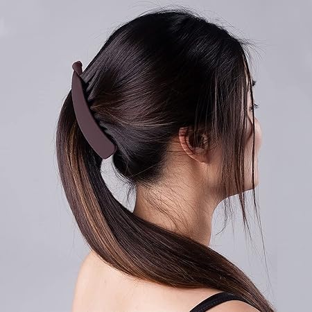 8 PCS Banana Hair Claw Clips for Women & Girls - Non-Slip Hair Clips for Thick Hair, Ponytail, Bun & Updo Hairstyles - Perfect for School, Work, Parties & Everyday Use