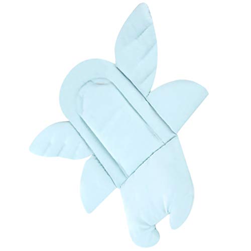 NUOBESTY Winter Baby Stroller Liner - Soft Cotton Breathable Car Seat Pad for Infants - Warm & Cozy for Car Seats, Strollers, Bouncers - Perfect for Cold Weather Outings & Daily Commutes (Blue)