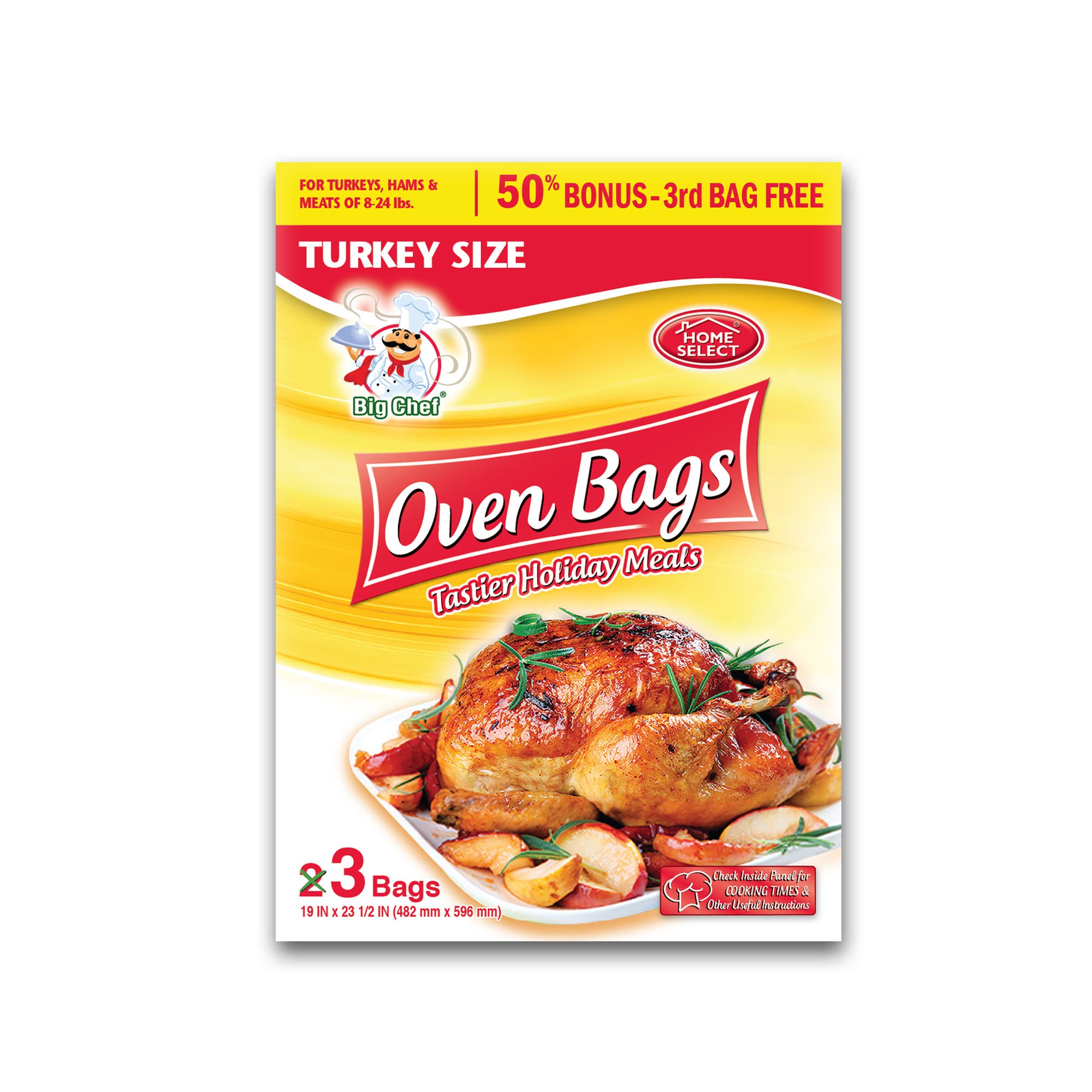 Premium Oven Bags for Turkey - XL Size (24