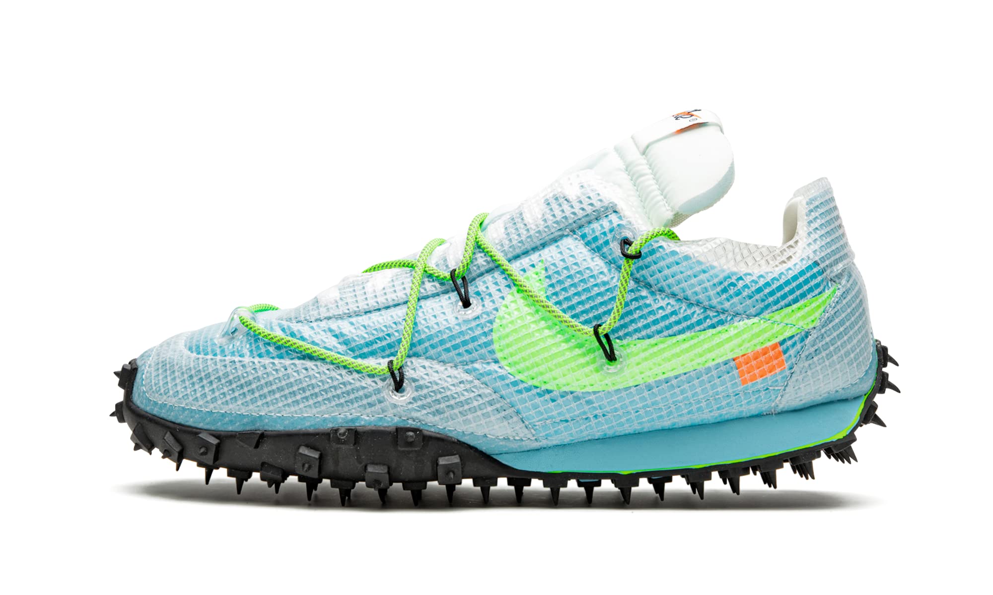 Nike Women's Waffle Racer SP CD8180 Off-White & Vivid Sky Running Shoes - Size 10W - Lightweight Comfort for Jogging, Gym & Casual Wear