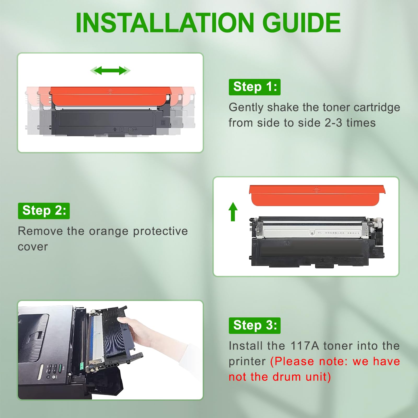 SINOPRINT 117A Compatible HP 117A Toner Cartridge - Replacement for HP Color LaserJet 150nw/150a/MFP 179fnw/178nw/178nwg/179fwg Printers - High Yield Printing for Office & Home Use