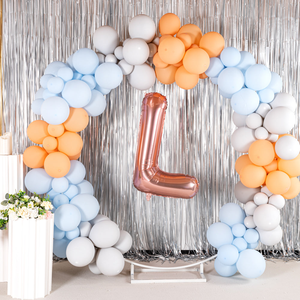 Rose Gold Mylar Letter L Balloon - 40
