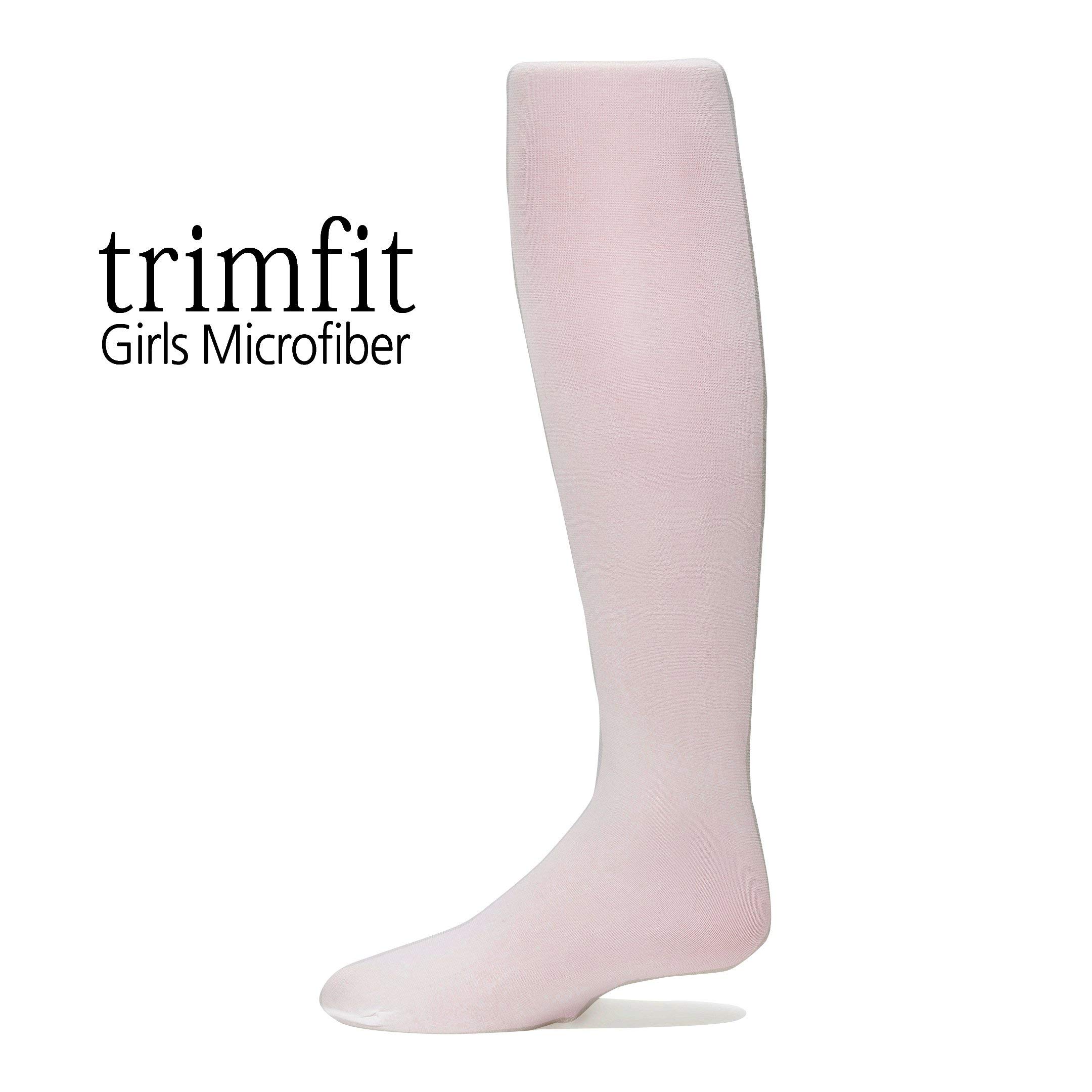 Trimfit Girls Microfiber Tights - Stretchy Footed Dance Leggings for Kids (3 Pack) | Perfect for Ballet, Gymnastics & Everyday Play