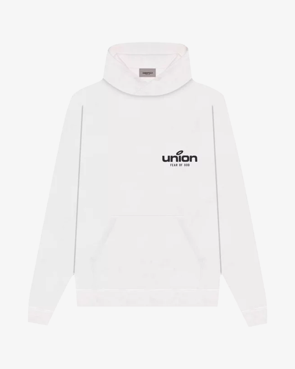 FOG ESSENTIALS X UNION 30th Anniversary White Hoodie - Streetwear Fashion for Men & Women | Perfect for Casual Wear, Urban Style & Winter Outfits