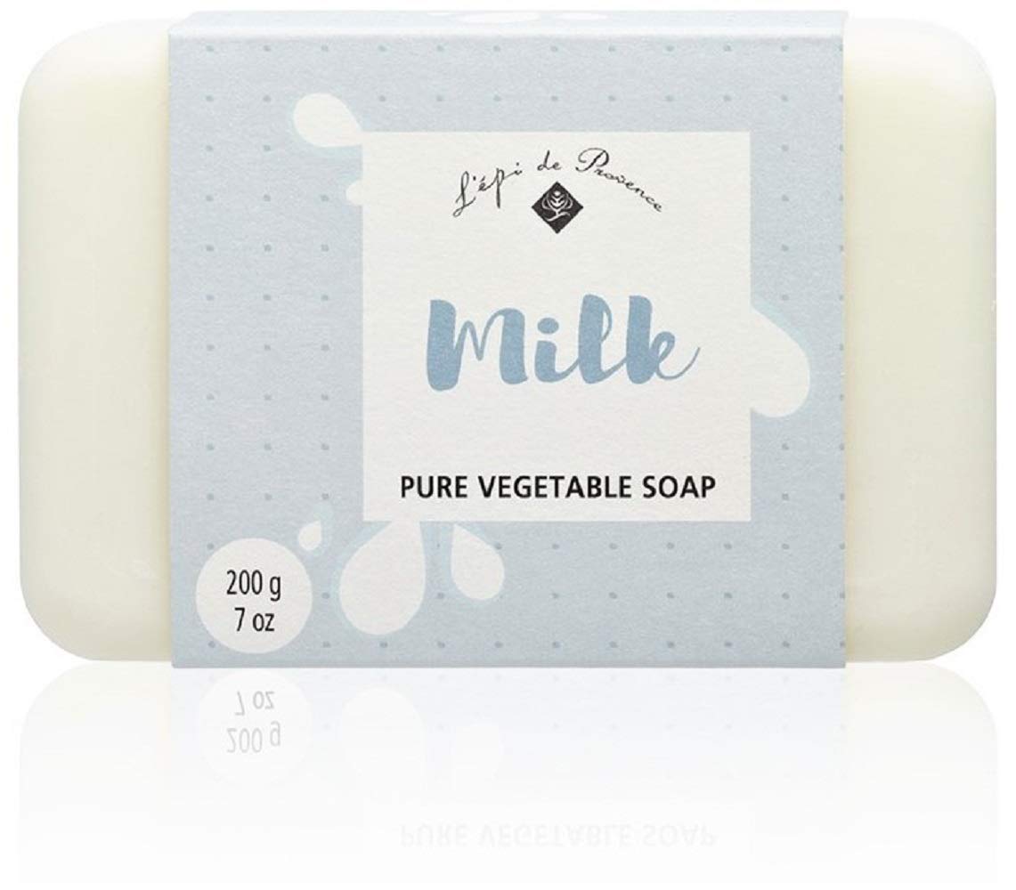 L'epi de Provence Triple Milled Milk & Shea Butter Soap from France - 200g Luxurious Moisturizing Bar for Sensitive Skin | Perfect for Daily Bath, Gift Sets & Spa Relaxation