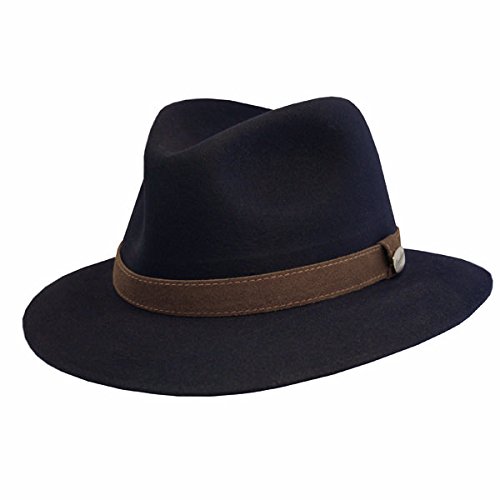 Borsalino Marco Casual Crusher Hat for Men & Women - Lightweight Summer Sun Hat with UPF Protection - Perfect for Beach, Travel, and Outdoor Activities