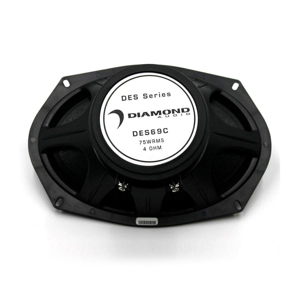 Refurbished Diamond Audio DES69C 300W Peak (150W RMS) 6x9 Elite Series 2-Way Component Speaker System - Premium Car Audio Upgrade for Trucks, SUVs & Sedans
