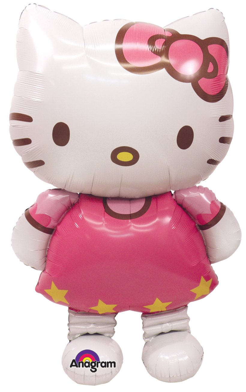 Hello Kitty Inflatable Air Walker Balloon - Pink Birthday Party Decoration for Girls, Baby Showers & Kids Celebrations
