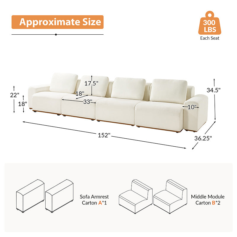 Premium Terra Cloud Sofa with Built-in Table - Modern Comfort for Living Room, Lounge & Outdoor Relaxation